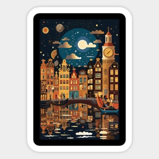 Amsterdam, Poster Sticker